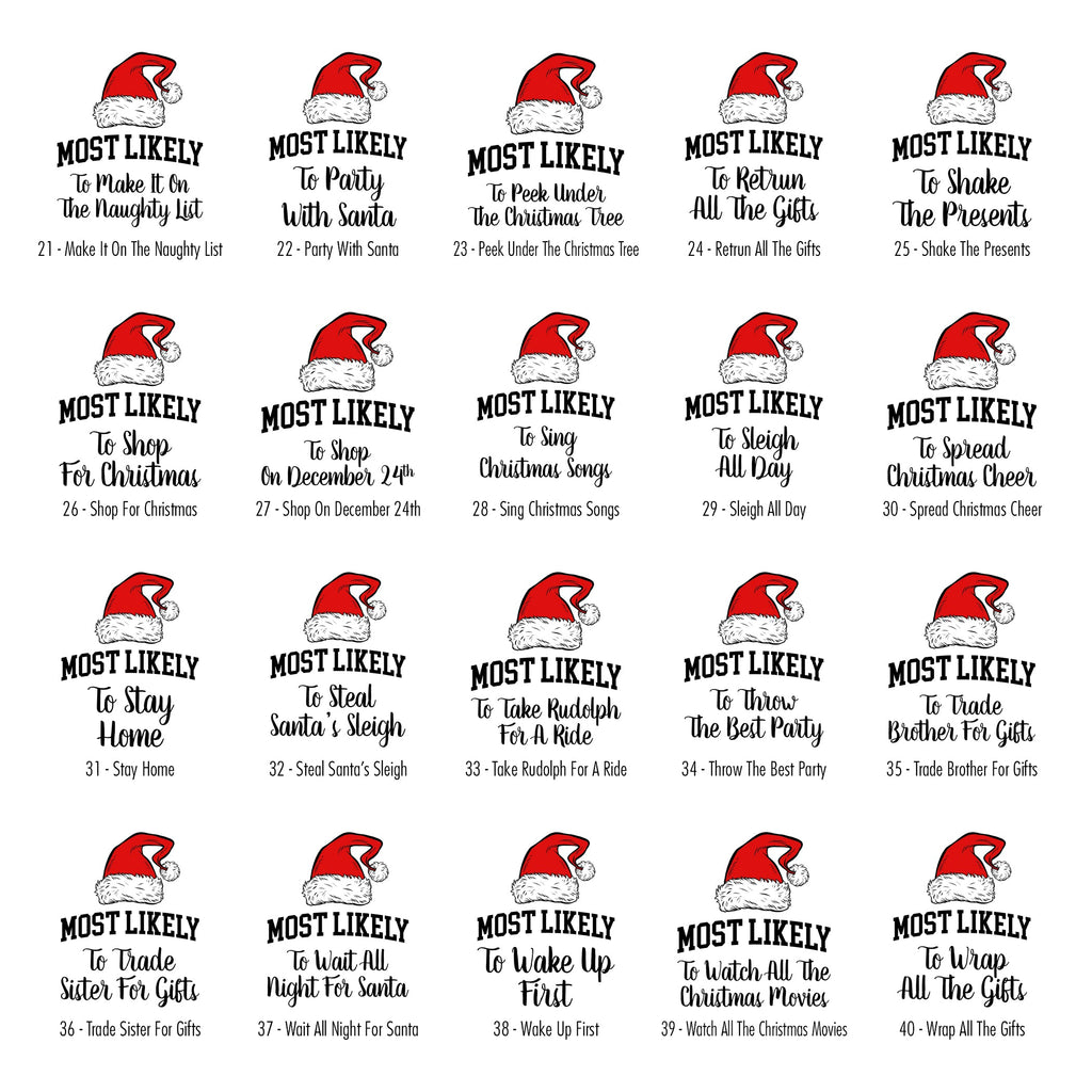 Most Likely To Christmas Family Holiday Memories And Cozy Gatherings Comfort Colors Tee