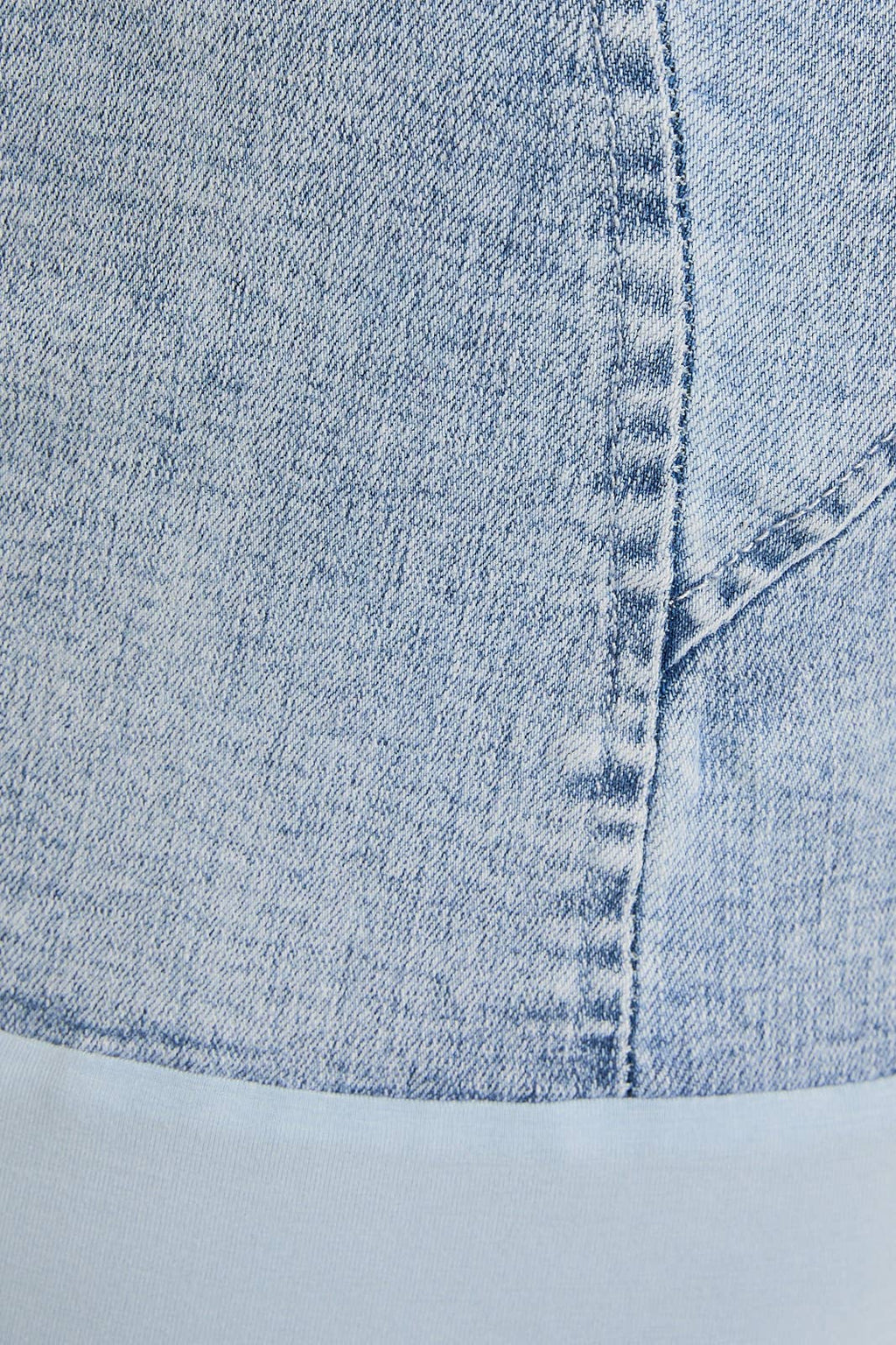 Le Lis Denim Bustier Bodysuit