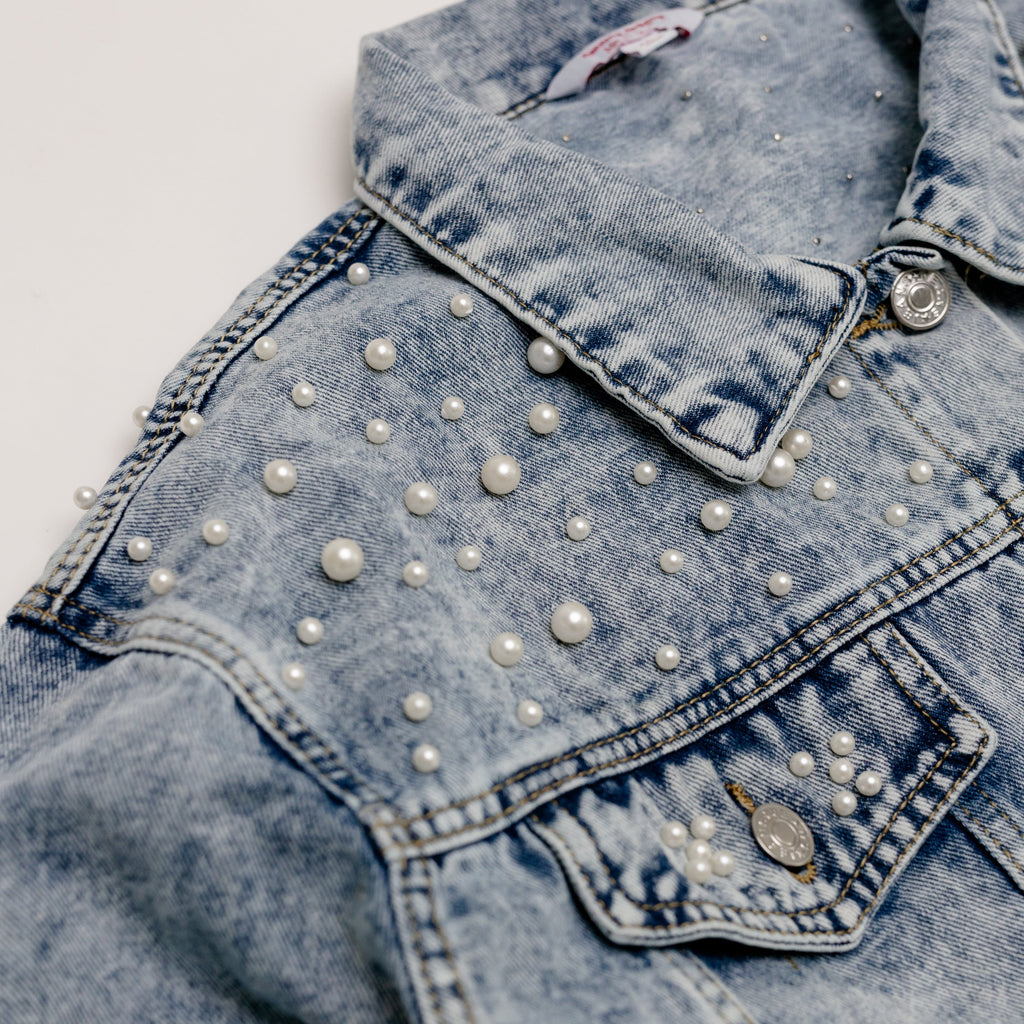 Embroidered Denim Jacket - Wifey