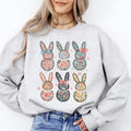 Adorable Floral Bunnies Easter Bunny Jesus Rabbit Garden Floral Design Sweatshirt