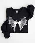 Halloween Bat Lace Gothic Spooky Witch Motif Fashion Statement For Midnight Lovers Sweatshirt