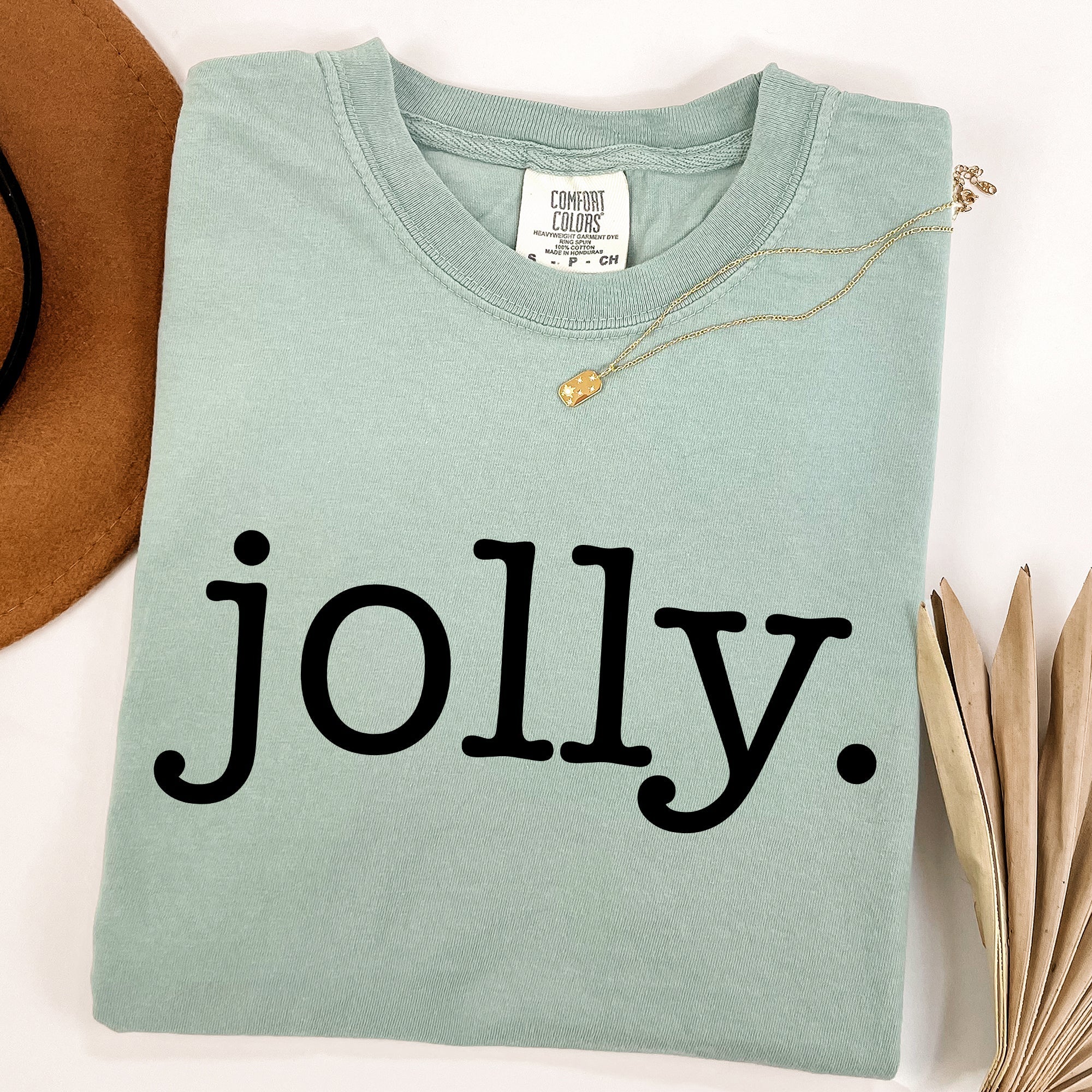 Jolly Classic Minimalist Christmas Winter Snow Santa Xmas Limited Edition Comfort Colors Tee