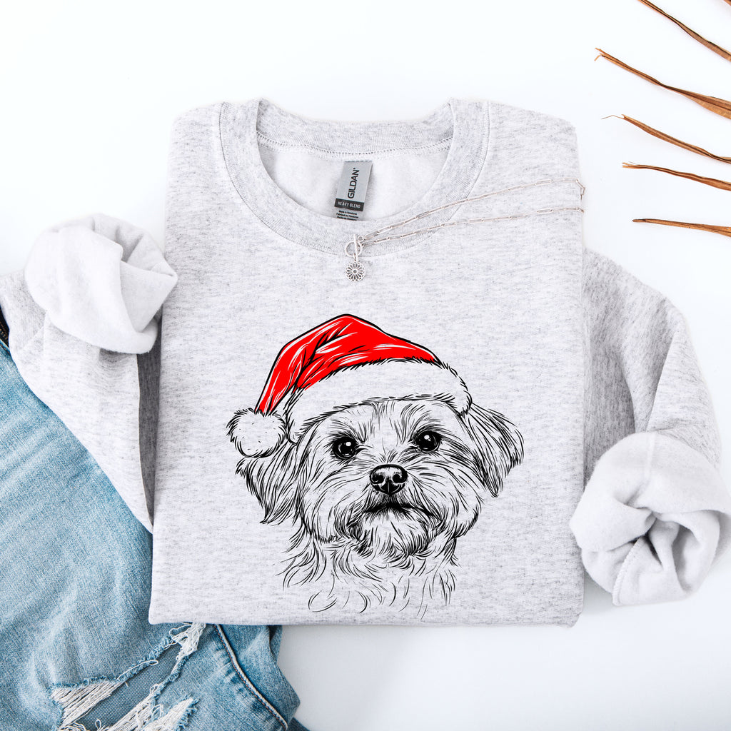 Maltese Dog Lover Pride And Breed Inspired Hand Lettered Illustration Sweatshirt