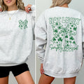 Not Lucky Simply Blessed Christian Faith St Patrick's Day Shamrock Leprechaun Sweatshirt