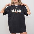 Ghost Geese Farm Skeleton Pumpkin Witch Halloween Meme Spooky Night Comfort Colors Tee