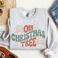 Oh Christmas Tree, Cakes, Snacks, Santa, Xmas, Winter, Festive Holiday Cheer Sweatshirt