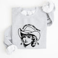 Raising Hell Since Birth Cowgirl Sassy Western Rebel Statement Sweatshirt For Bold Souls