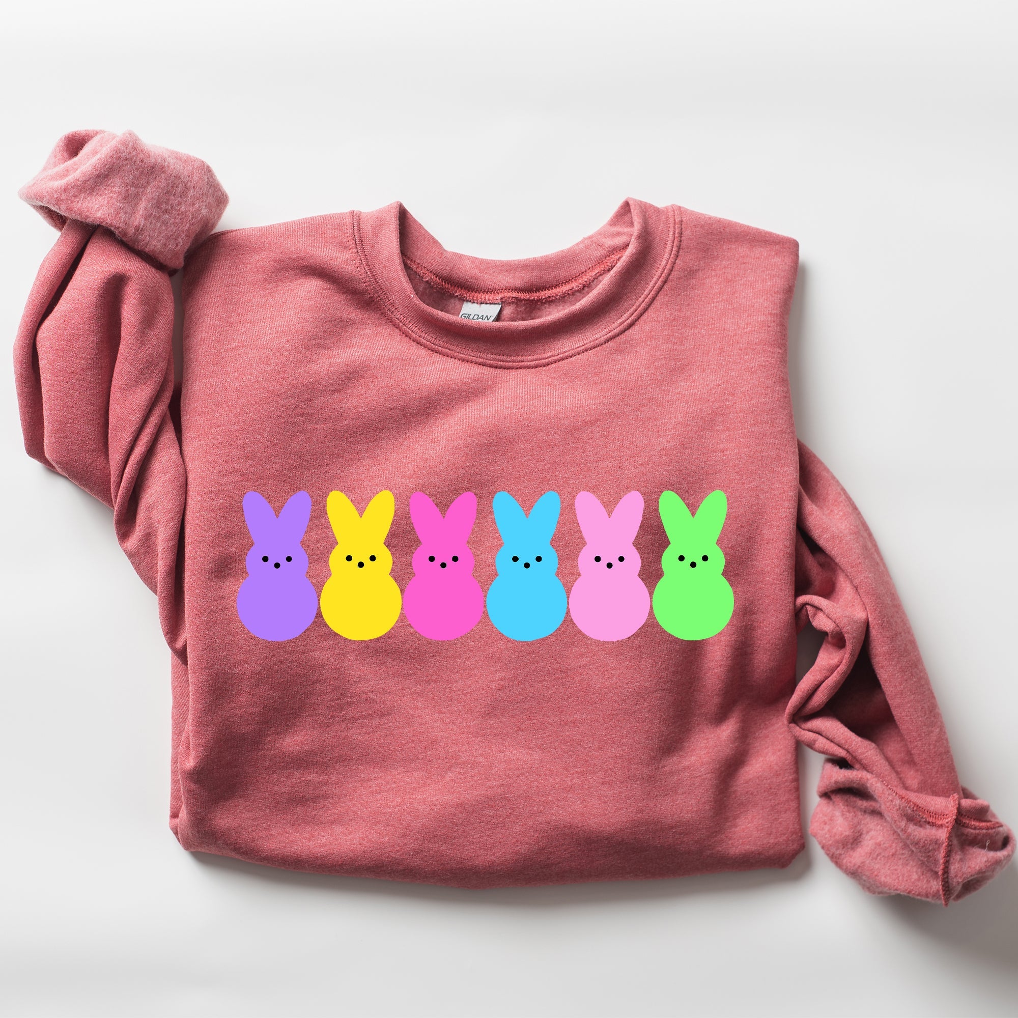Retro Peeps Easter Candy Rabbit Bunny Nostalgic Pop Art Graphic Print Collection Sweatshirt