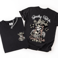 Spooky Bitch Social Club Skeleton Halloween Coquette Limited Edition Graphic Tee