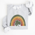 Cozy Vintage Retro St Patrick's Day Rainbow Irish Lucky Premium Classic Sweatshirt