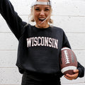 Wisconsin Football Game Day Big Game Touchdown Tailgate Party University State Sweatshirt