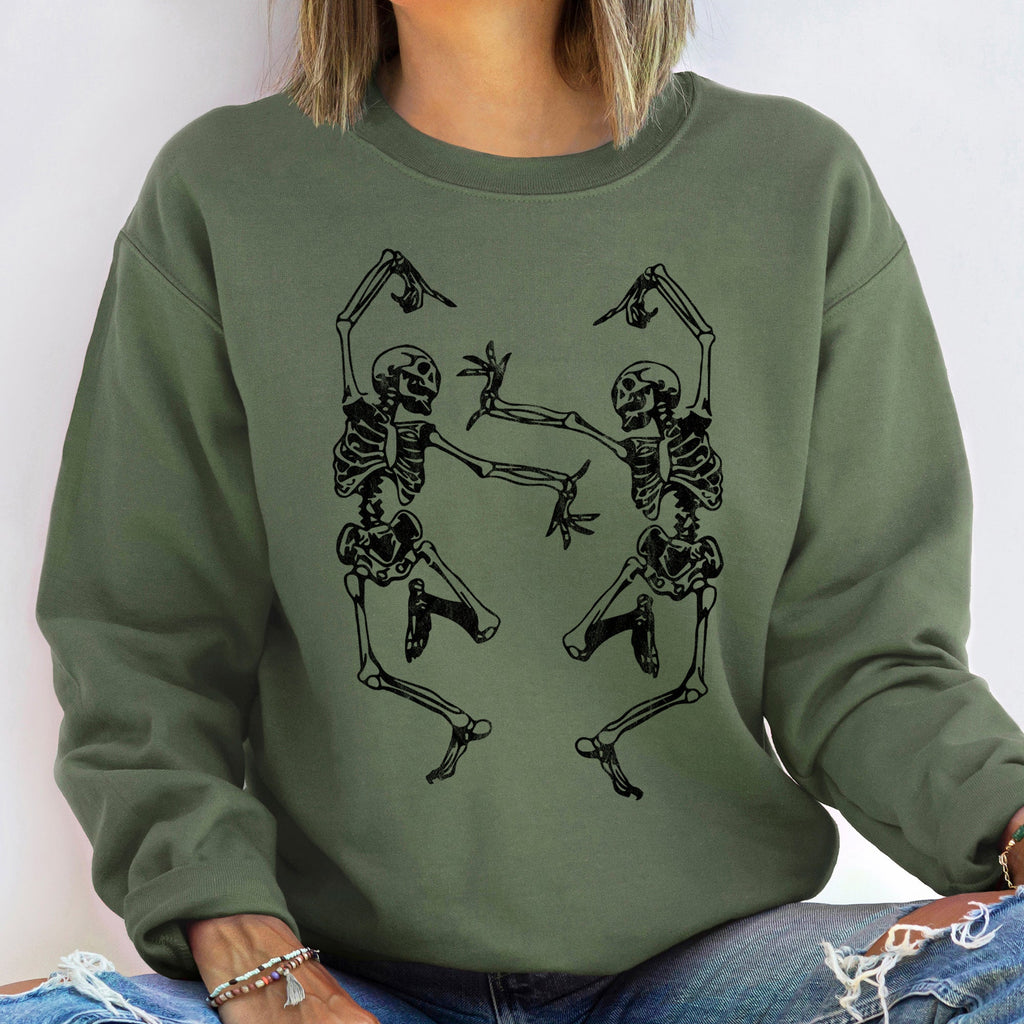 Dancing Skeletons Halloween Night Parade Of Spooky Fun Premium Graphic Sweatshirt