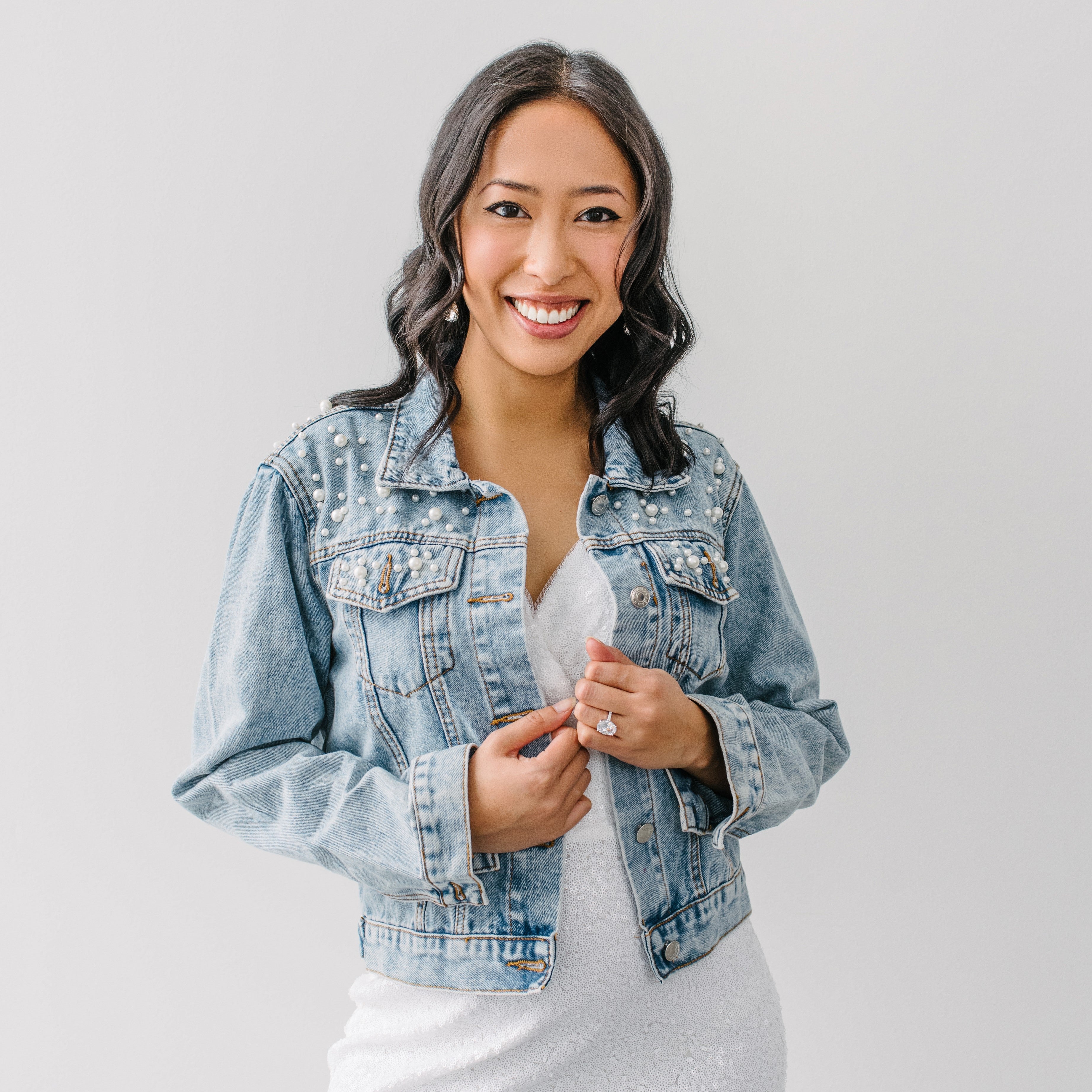 Embroidered Denim Jacket - Wifey